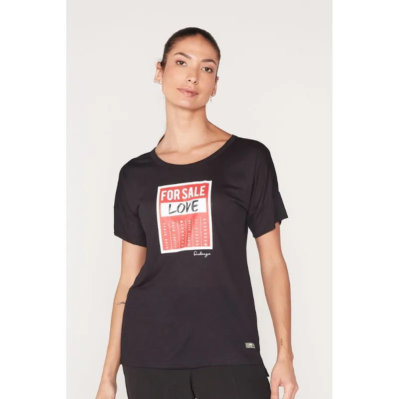 Camiseta Onbongo Feminina Estampada Preta - P