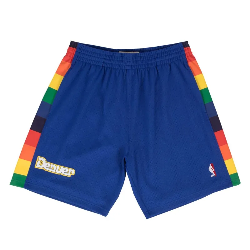 Shorts Mitchell & Ness Swingman Denver Nuggets Azul - GG