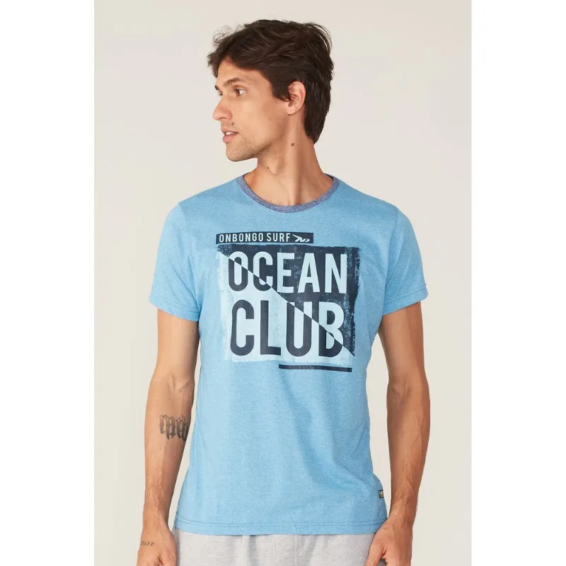 Camiseta Onbongo Especial Azul Claro Mescla - P