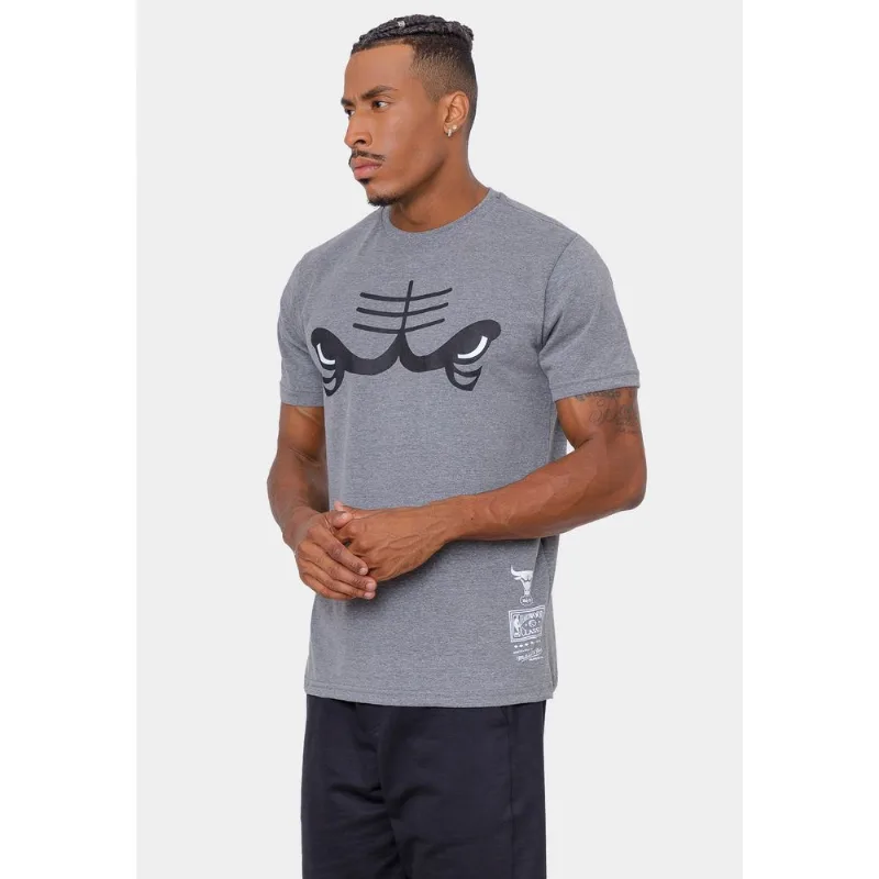 Camiseta Mitchell & Ness Vision Team Chicago Bulls Cinza - P