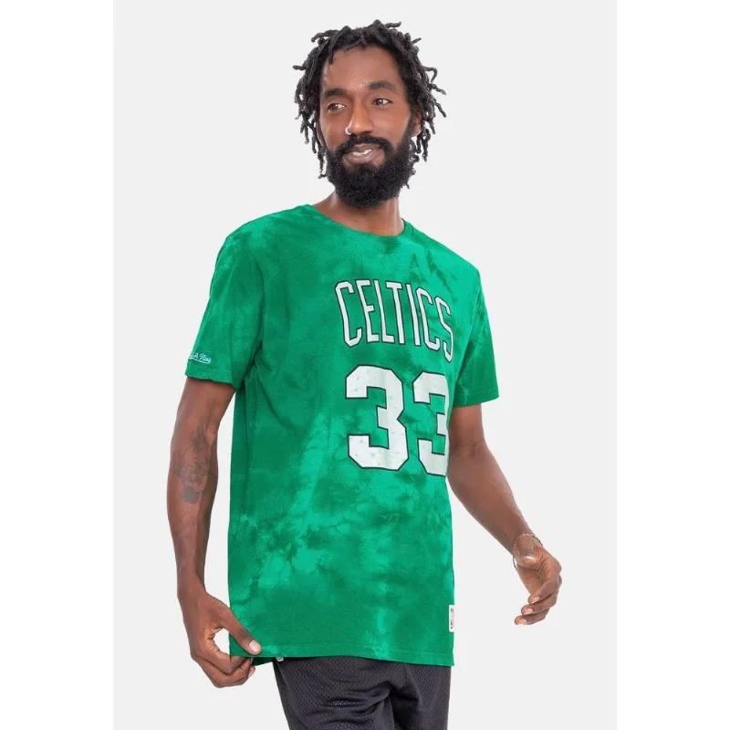 Camiseta Mitchell & Ness Galaxy Tie Dye Boston Celtics Larry Bird Verde - P