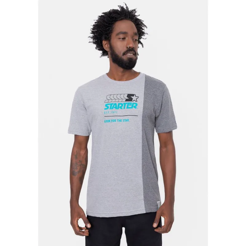 Camiseta Starter Rec Snip Cinza Mescla - G