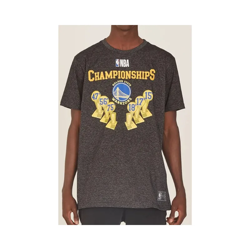 Camiseta Especial Masculina Estampada Golden State Warriors Preta N404A - NBA M
