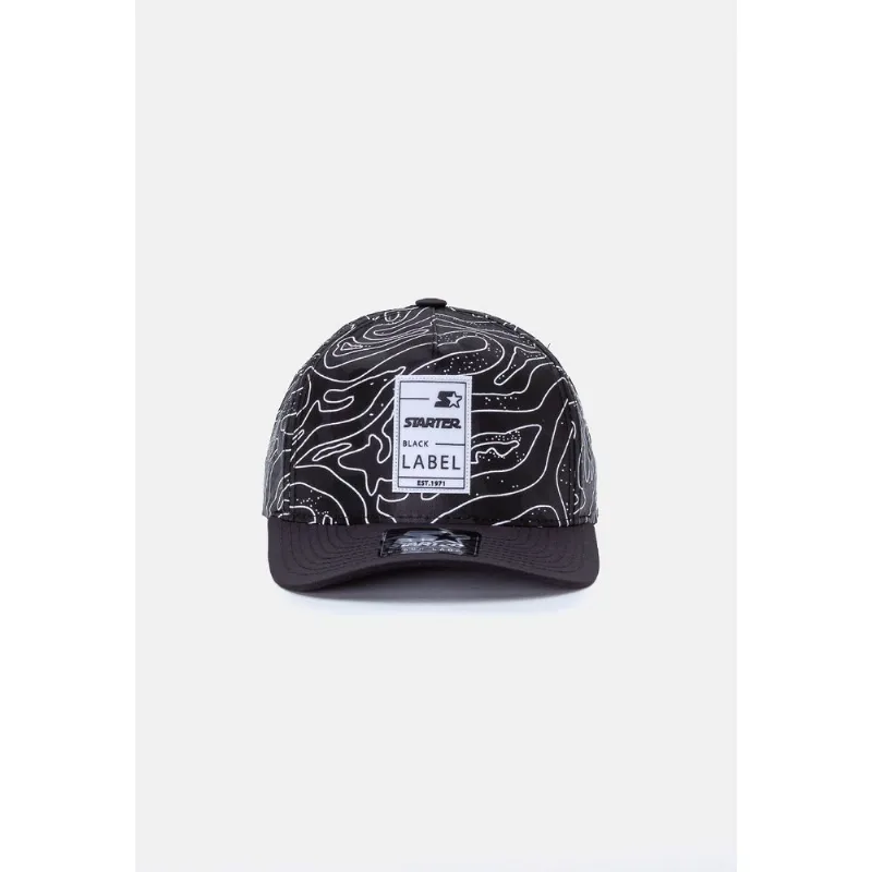 Boné Starter Aba Curva Snapback Preto - ÚNICO