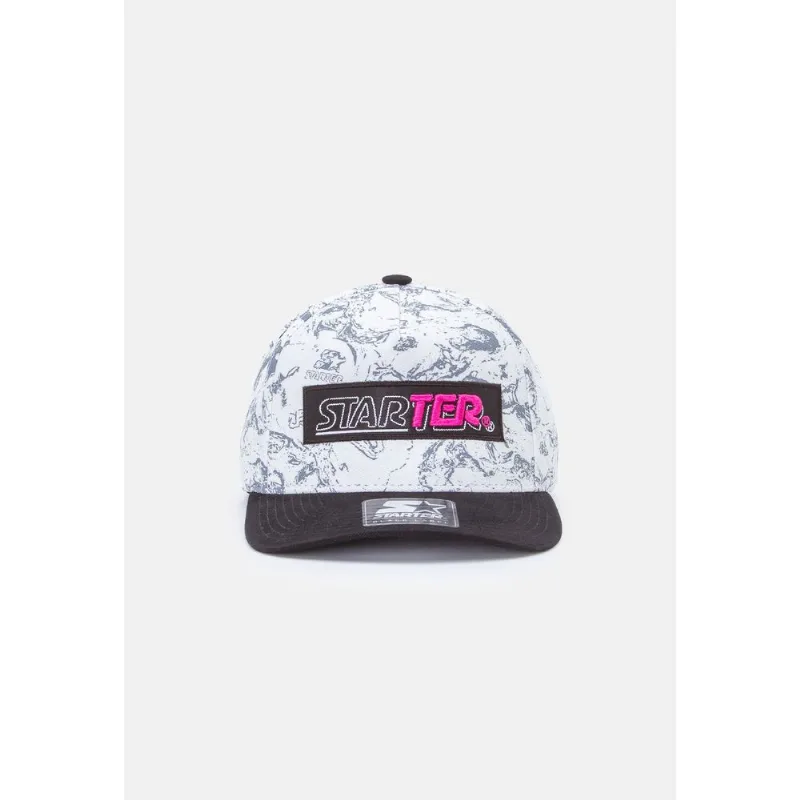 Boné Starter Aba Curva Snapback Branco - ÚNICO