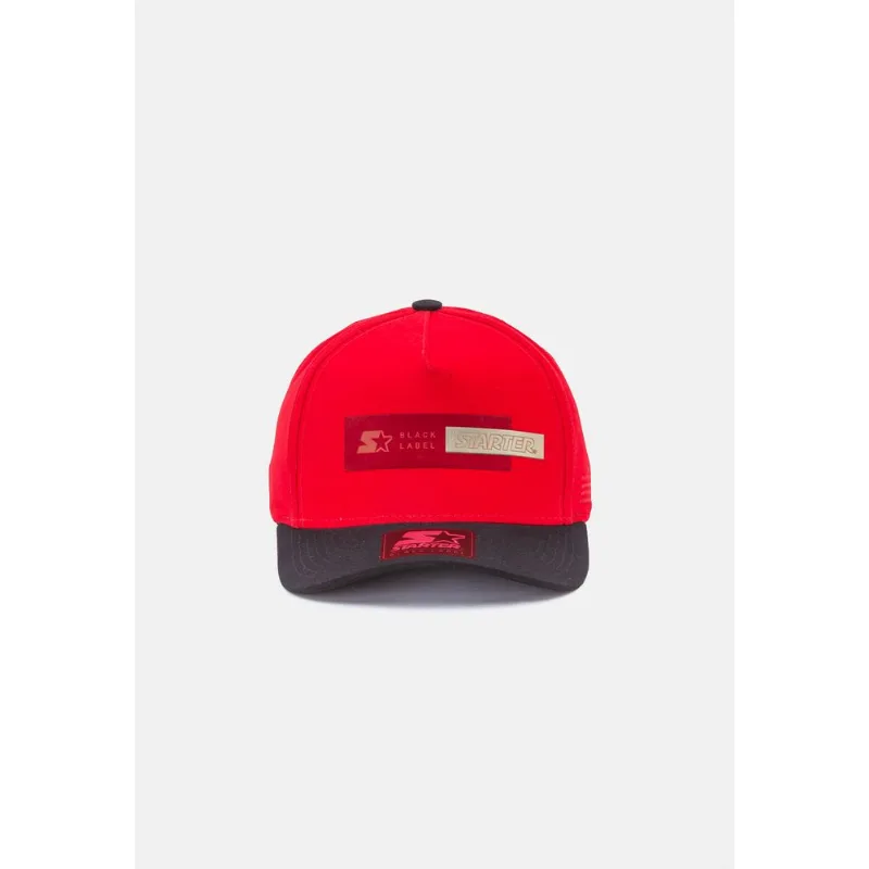 Boné Starter Aba Curva Snapback Vermelho - ÚNICO