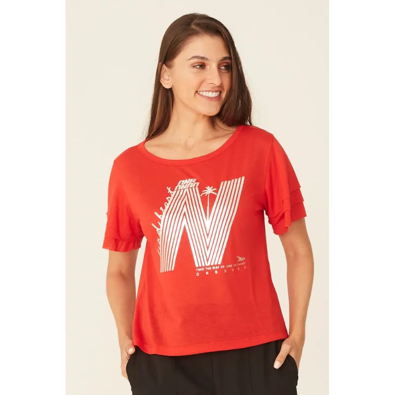 Camiseta Onbongo Feminina Vermelha - M