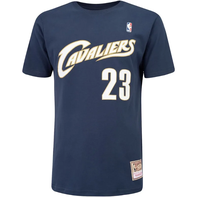 Camiseta Cleveland Cavaliers James Manga Curta Mitchell & Ness - Masculina Azul G