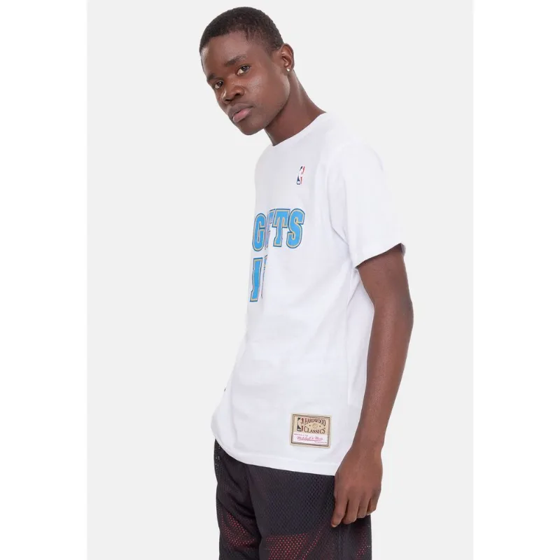 Camiseta Mitchell & Ness Name And Number Carmelo Anthony Denver Nuggets Branca - M