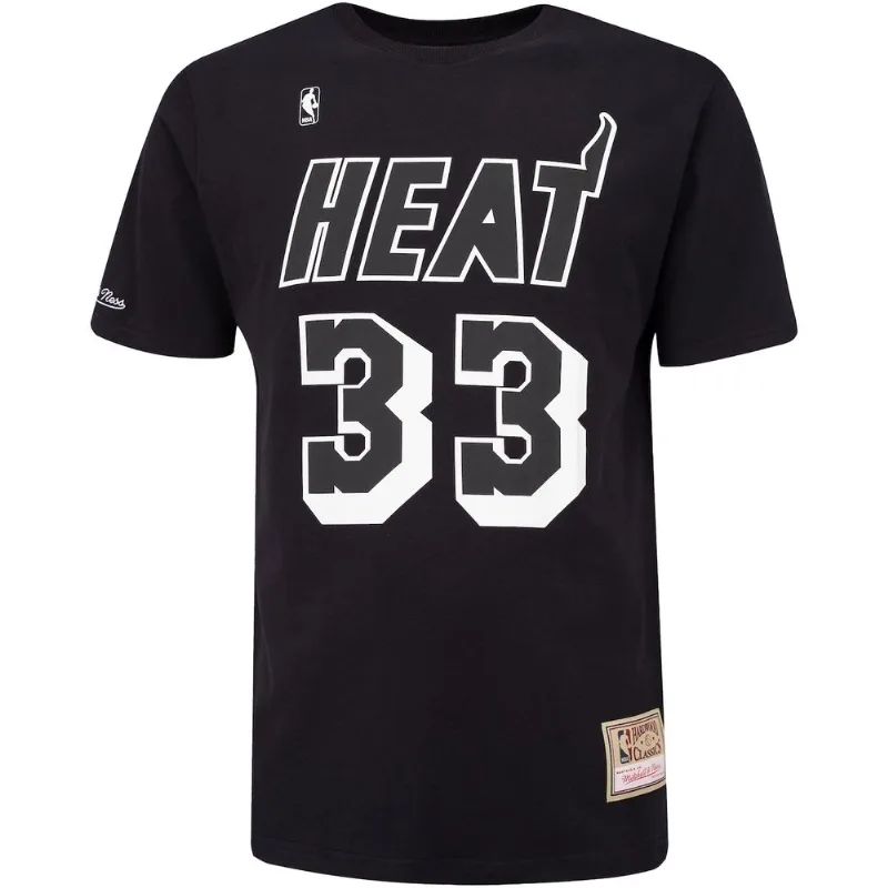 Camiseta Miami Heat Mourning Manga Curta Mitchell & Ness - Masculina Preto M