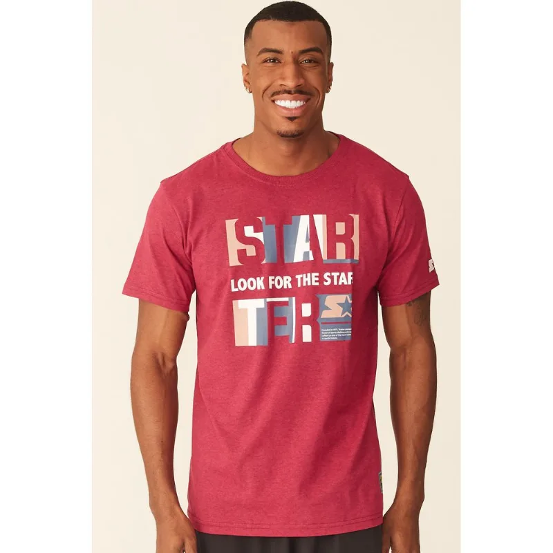 Camiseta Starter Estampada Pink Neon Mescla - M