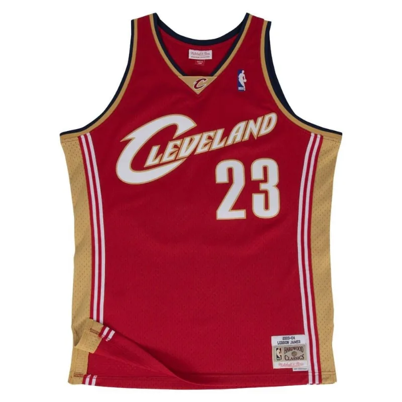 Regata Mitchell & Ness Road Swingman Jersey Cleveland Cavaliers 2003-2004 Lebron James Vermelha - P