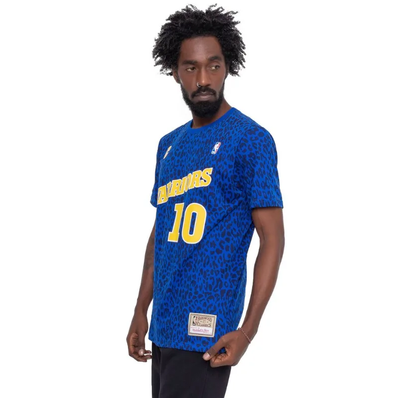 Camiseta Mitchell & Ness Especial Golden State Warriors Tim Hardaway Azul - P