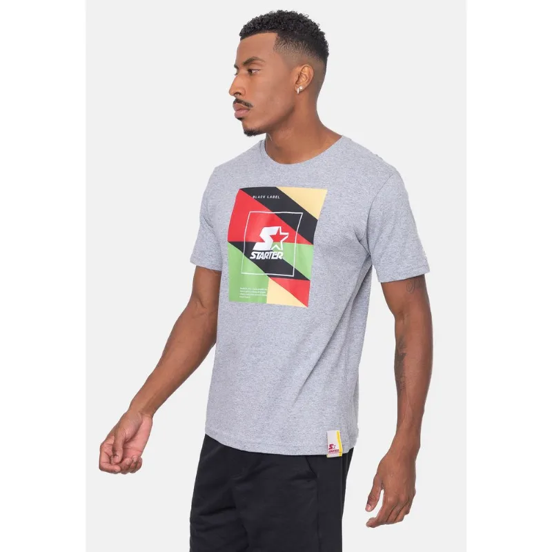 Camiseta Starter Geometric Cinza Mescla - G