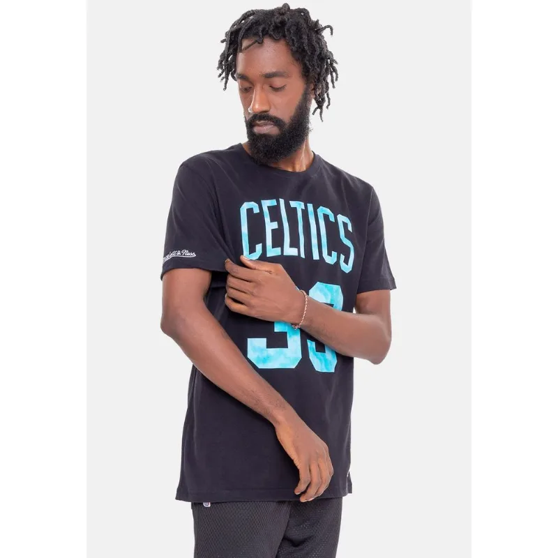 Camiseta Mitchell & Ness Tie Dye Black Boston Celtics Larry Bird Preta - G