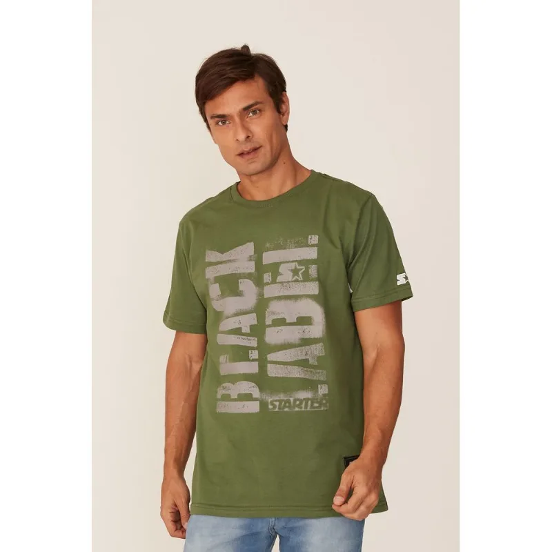 Camiseta Starter Estampada Verde Militar - G