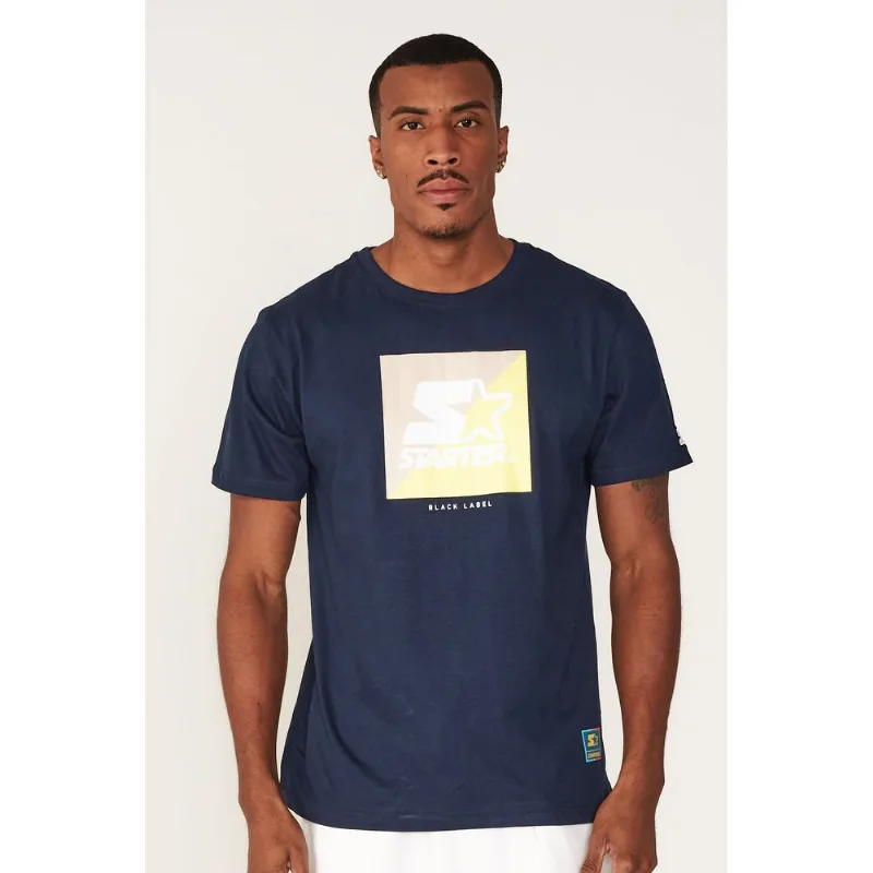 Camiseta Starter Estampada Azul Marinho - M