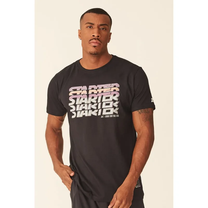 Camiseta Starter Estampada Preta - G
