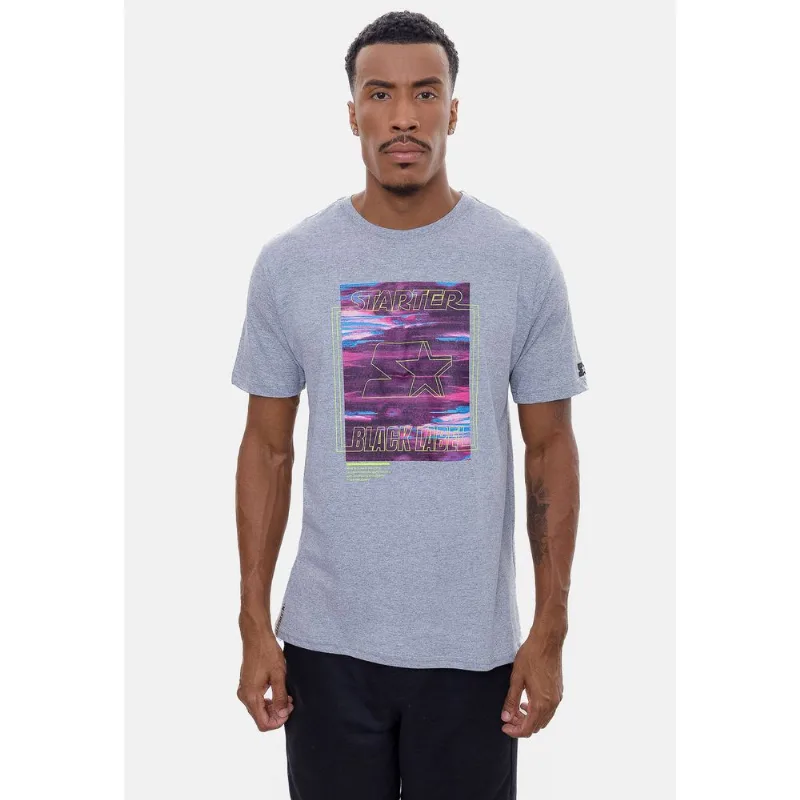 Camiseta Starter Estampada Cinza Mescla - GG