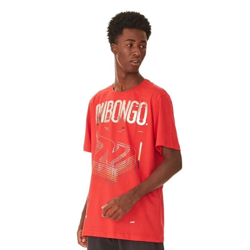 Camiseta Onbongo Especial Estampada Vermelha - M