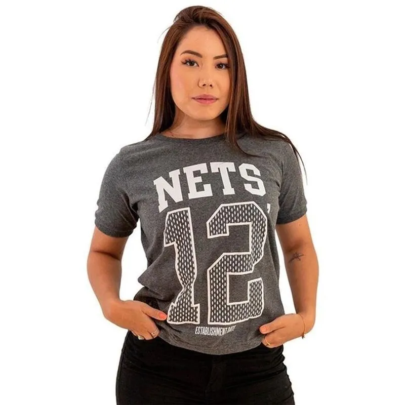 Camiseta nba feminina brooklyn nets N605A original