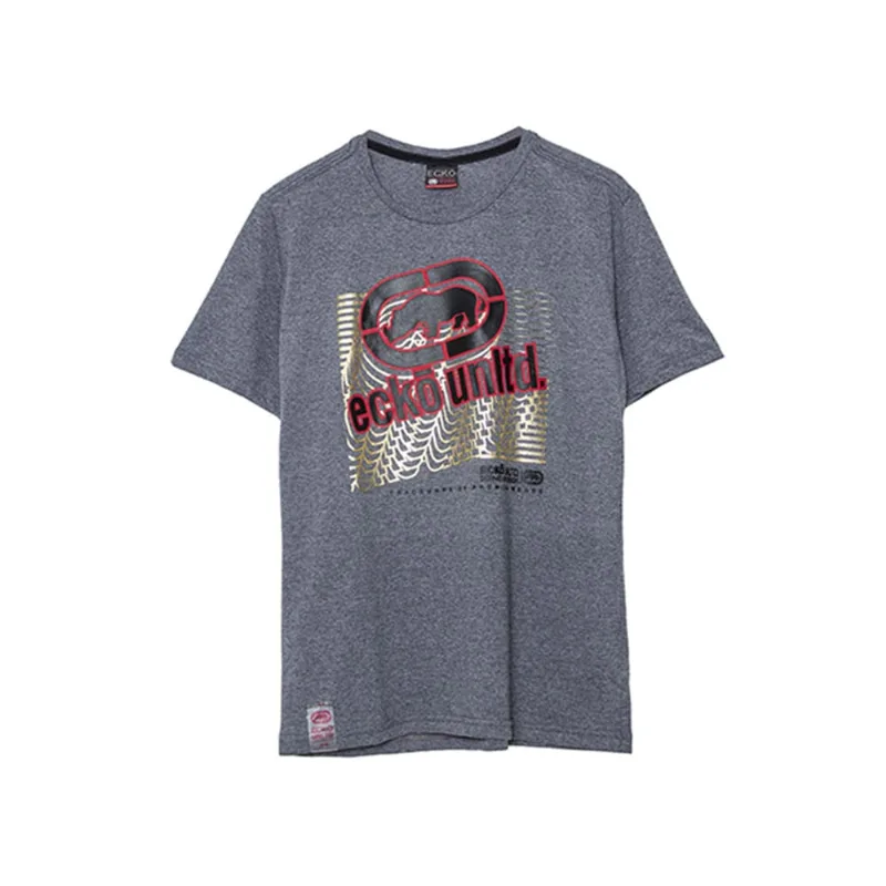 Camiseta Básica Masculina Grafite Mescla K837A - Ecko P