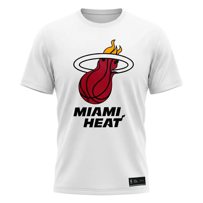 Camiseta Masculina de Basquete Miami Heat NBA Nike Branca - GG