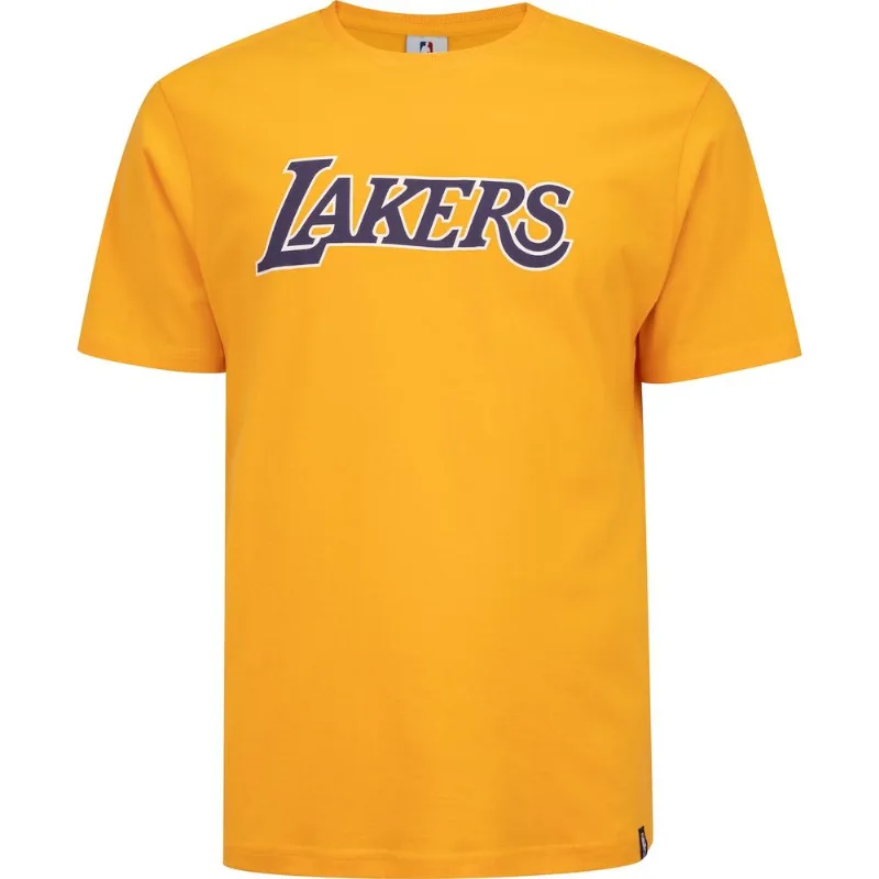 Camiseta Los Angeles Lakers NBA Estampada - Masculina Amarelo GG