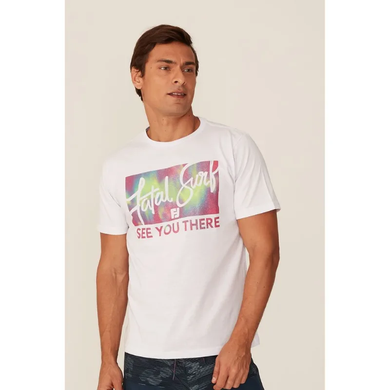 Camiseta Fatal Estampada Off White - P