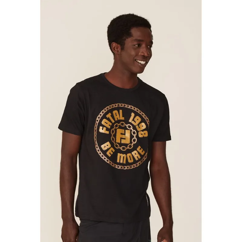Camiseta Fatal Estampada Preta - GG