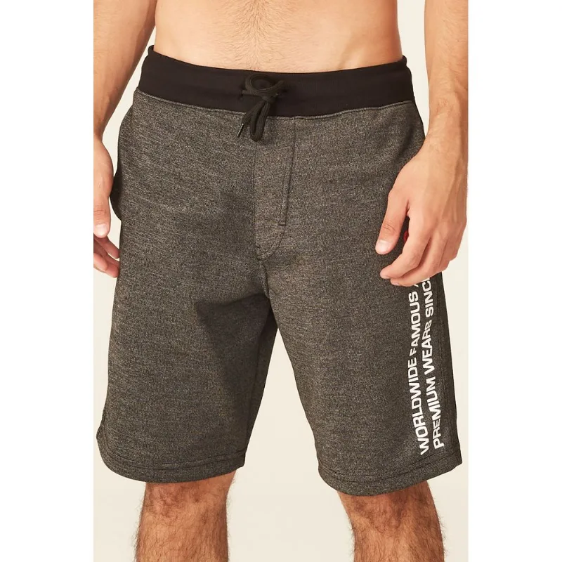 Bermuda Ecko Moletom Preta - P