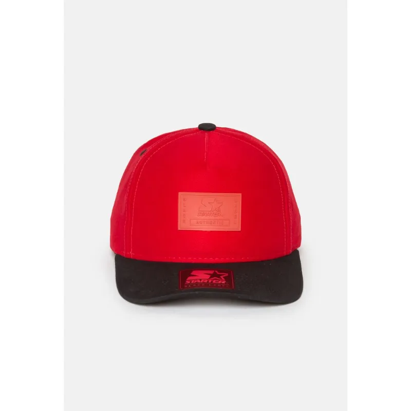 Boné Starter Aba Curva Snapback Vermelho - ÚNICO