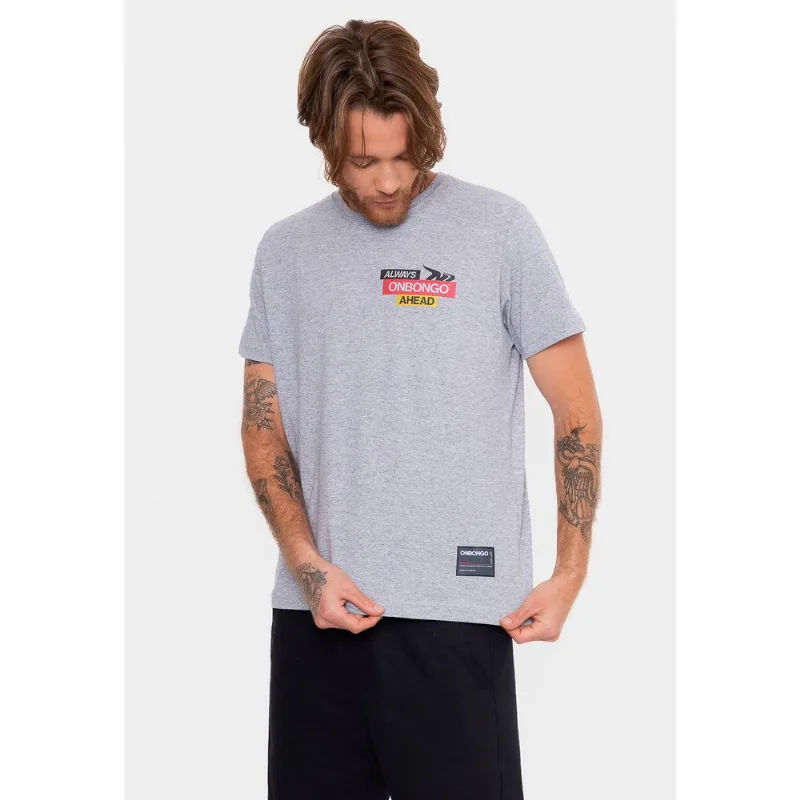 Camiseta Onbongo Attack Cinza Mescla - M
