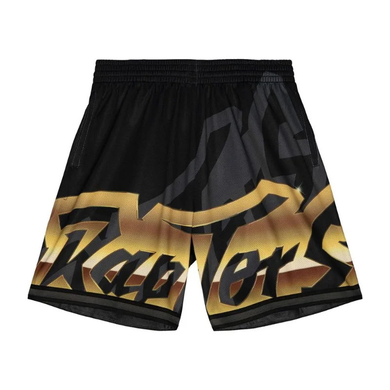 Shorts Mitchell & Ness Big Face 4.0 Fashion Toronto Raptors Preta - L