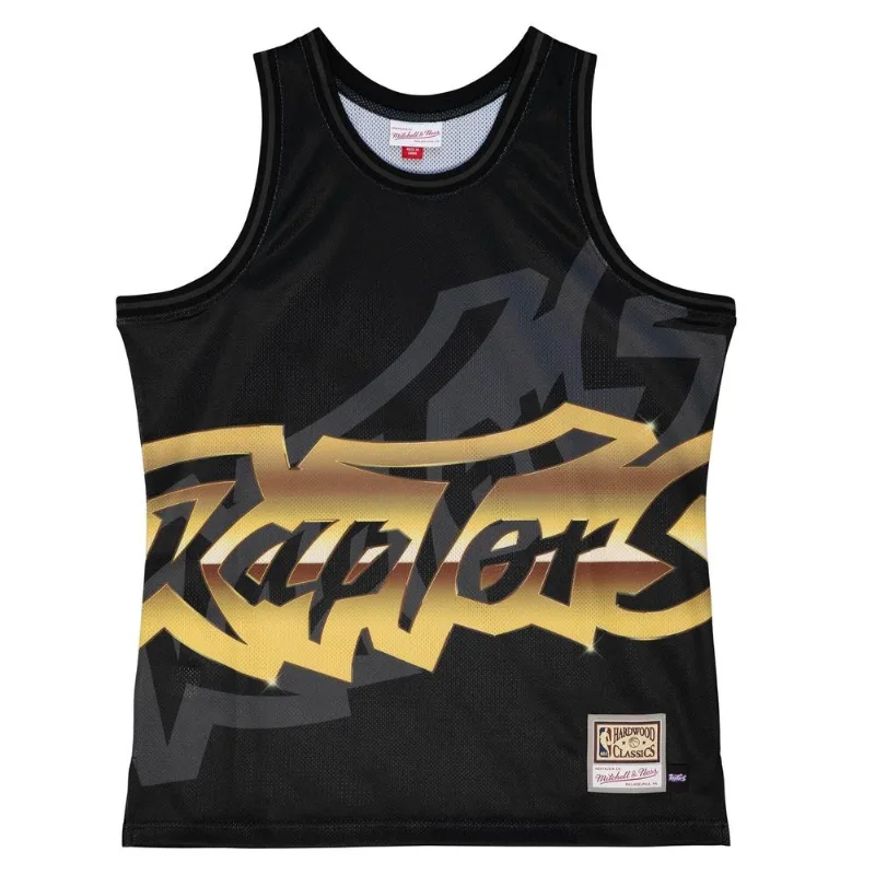 Regata Mitchell & Ness NBA Big Face 4.0 Fashion Tank Toronto Raptors Preta - XGG