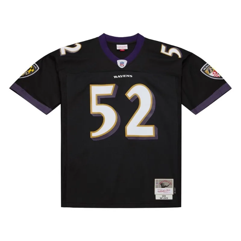 Camisa Mitchell & Ness NFL Legacy Baltimore Ravens 2004 Ray Lewis Preta - Plus P