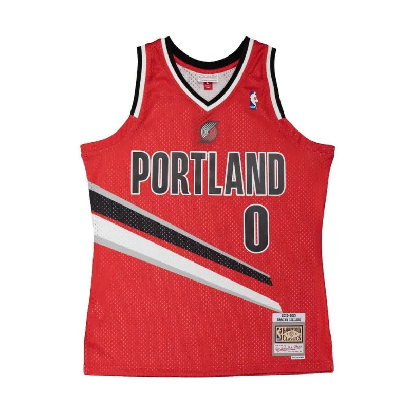 Regata Mitchell & Ness Alternate Swingman Jersey Portland Trail Blazers 2012-13 Damian Lillard Vermelha - M