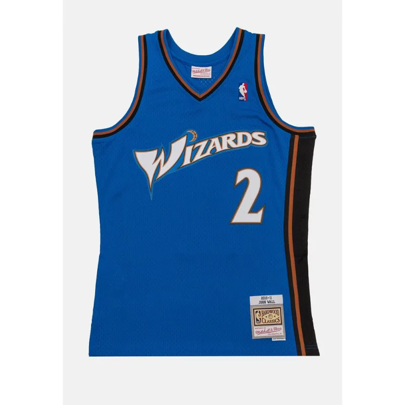 Regata Mitchell & Ness Swingman Jersey Washington Wizards 2010-11 John Wall Azul - Plus P