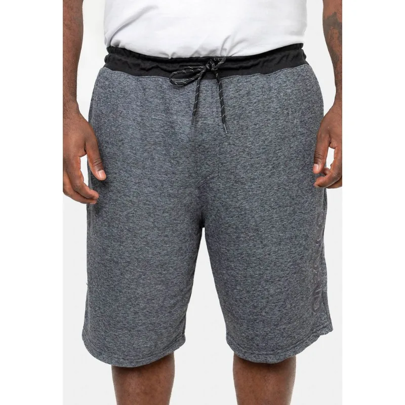 Bermuda Onbongo Moletom Plus Size Preta Mescla - Plus G