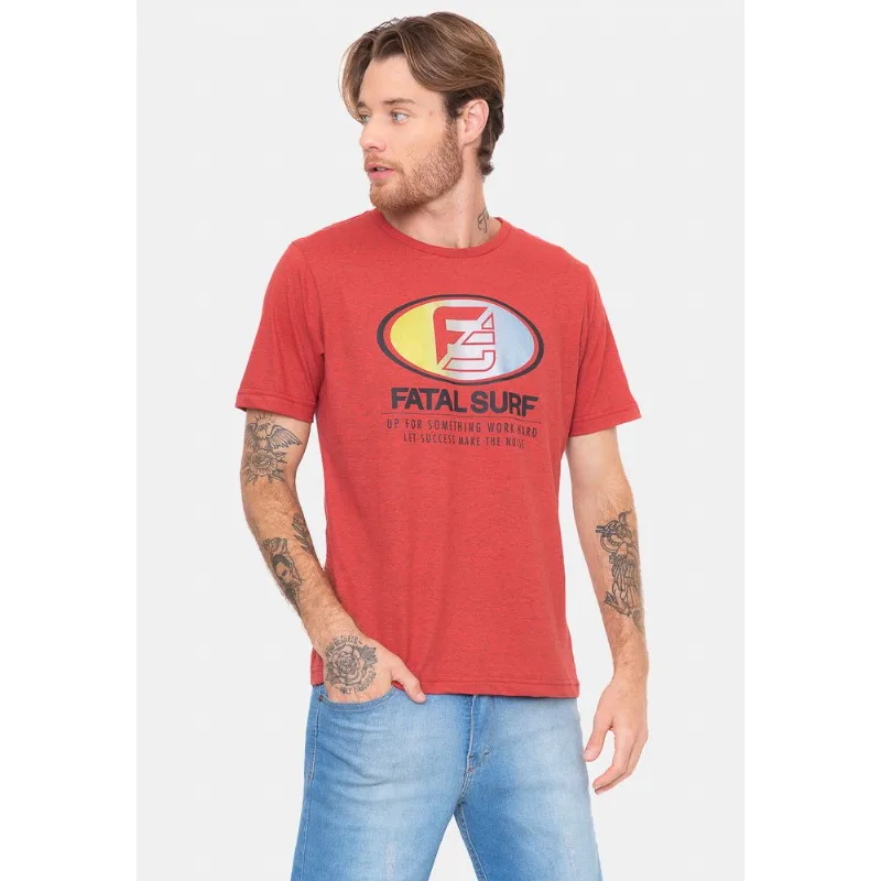 Camiseta Fatal Worn Vermelha Mescla - P