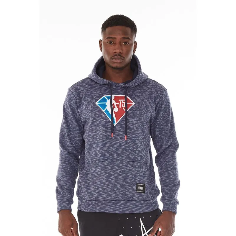 Moletom NBA Fechado Com Capuz Diamond Azul Marinho Mescla - G