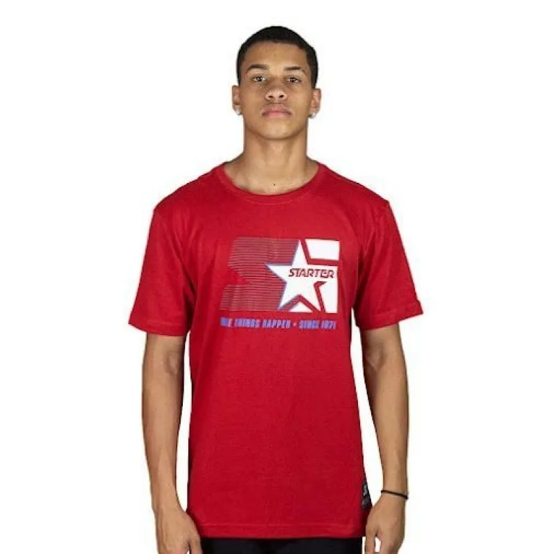 Camiseta Starter Estampada P / Vermelho