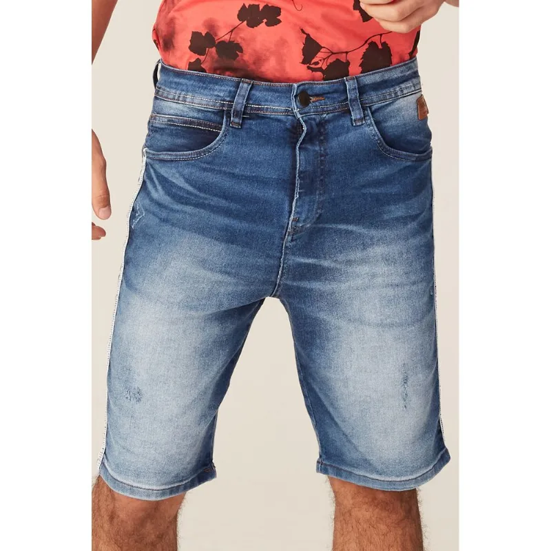Bermuda Fatal Jeans Slim Azul - 38