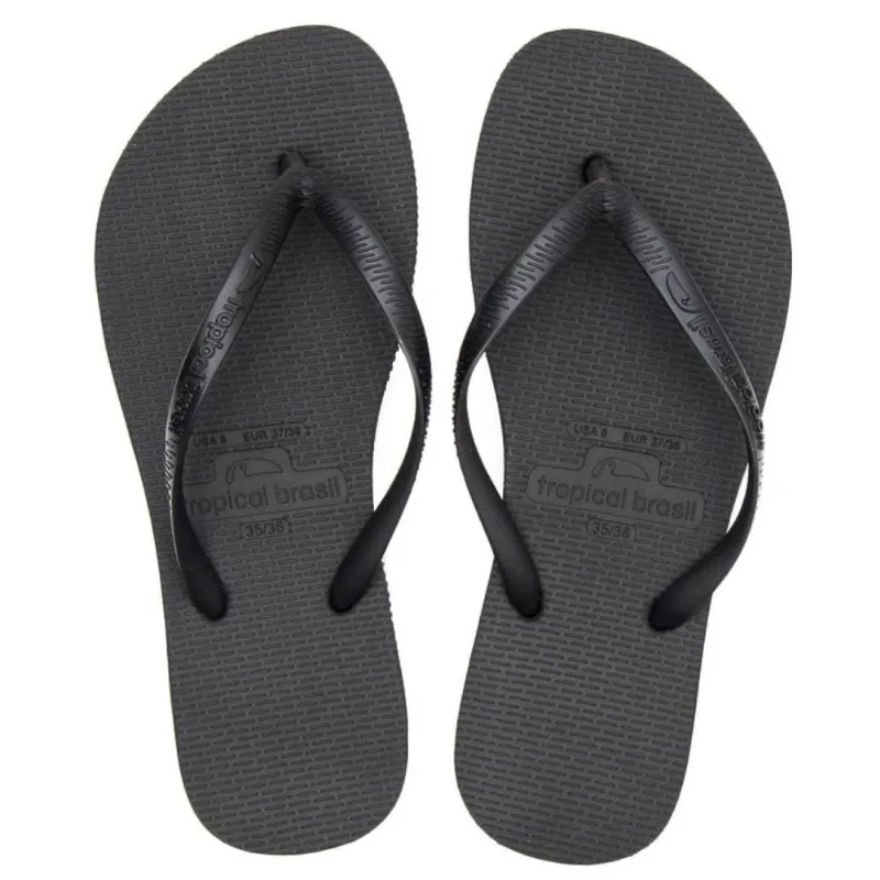 Chinelo Tropical Brasil Essencial Flip Flop Preto - 39