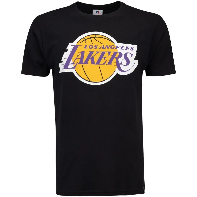 Camiseta Los Angeles Lakers NBA Estampada - Masculina Preto M