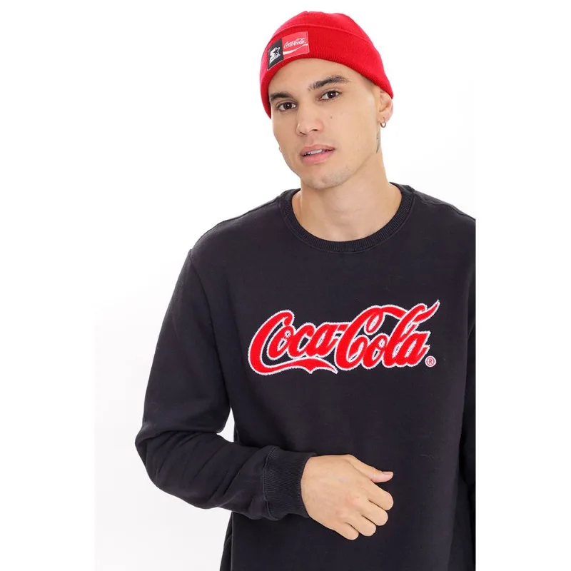 Moletom Starter Collab Coca Cola Chenille Preto - M