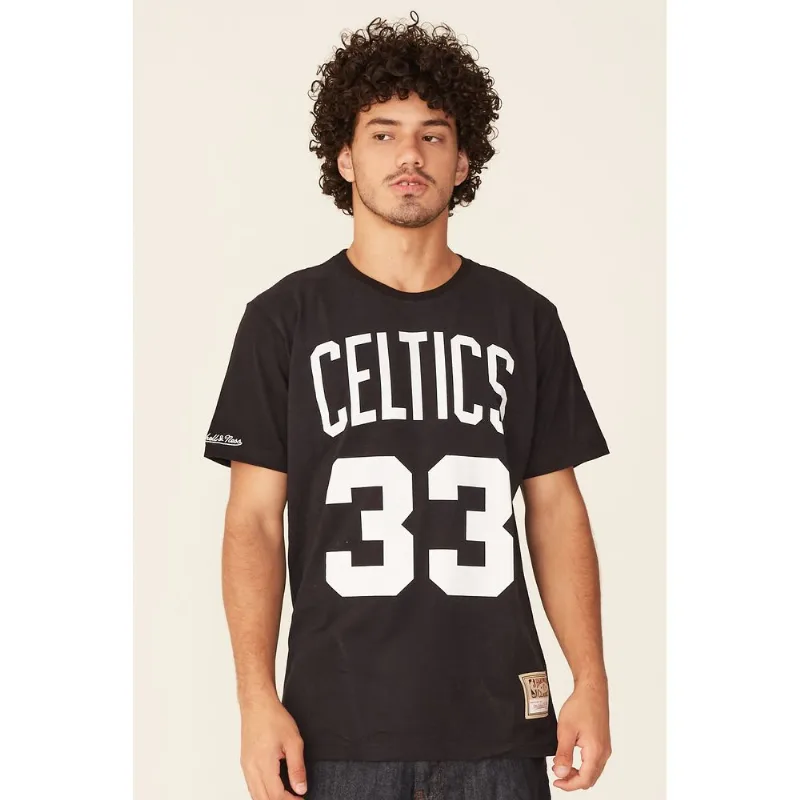 Camiseta Mitchell & Ness Especial Boston Celtics Larry Bird Preta - M