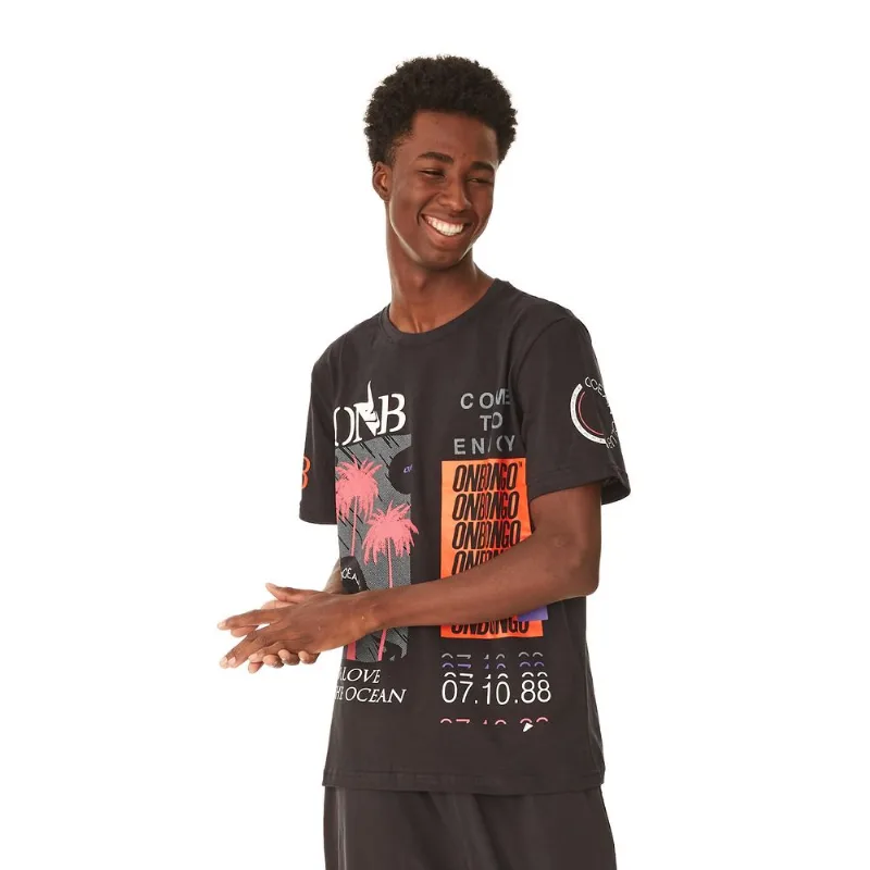 Camiseta Onbongo Especial Estampada Preta - M