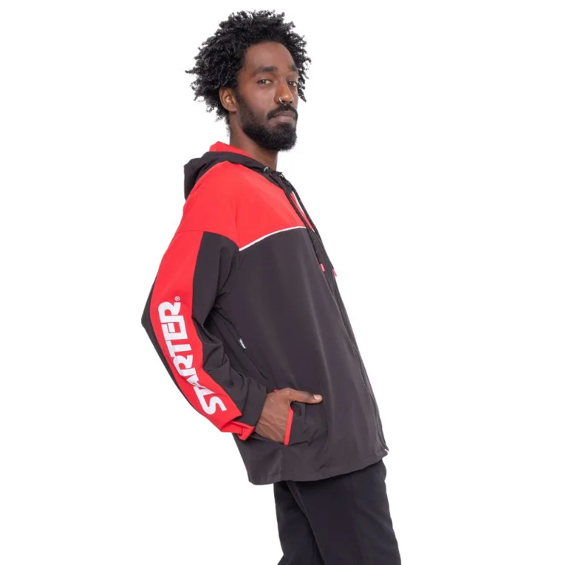 Jaqueta Starter Nylon Collab Coca Cola Cut Logos Preta - M