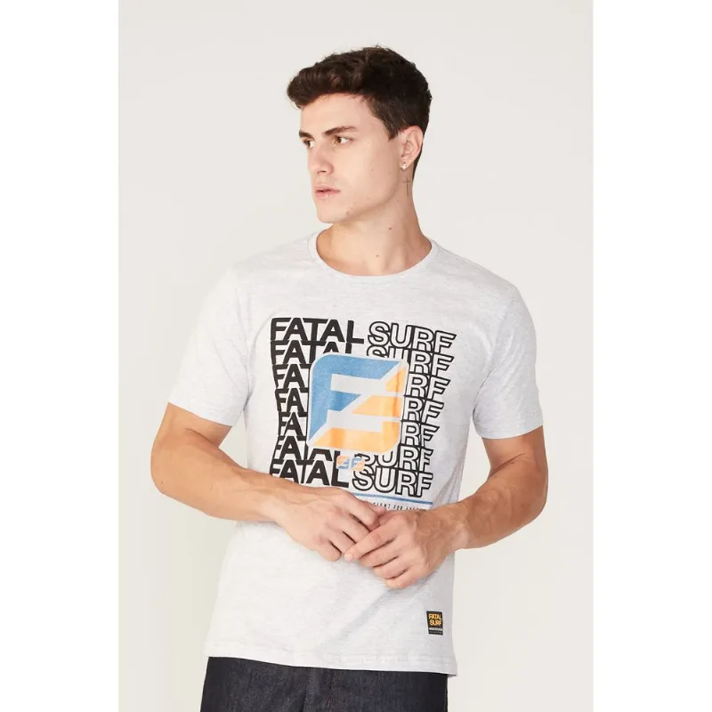 Camiseta Fatal Especial Cinza Mescla - G